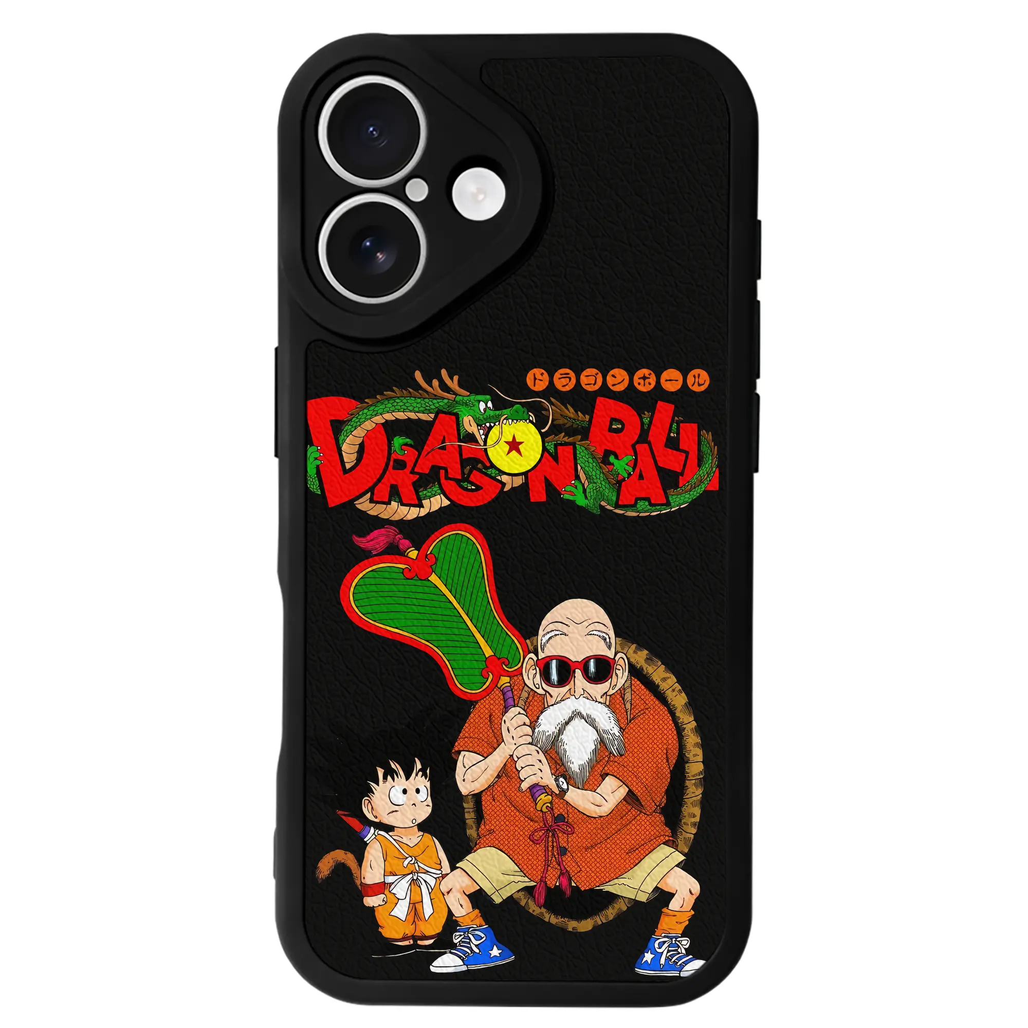 ドラゴンボール グッズ 亀仙人 - IPhone 16シリーズ対応 ・ シリコンスマホケース ・ レザー調 ・ 高精度フィット ・ 耐衝撃 ・ ワイヤレス充電対応 ・ 精密カット